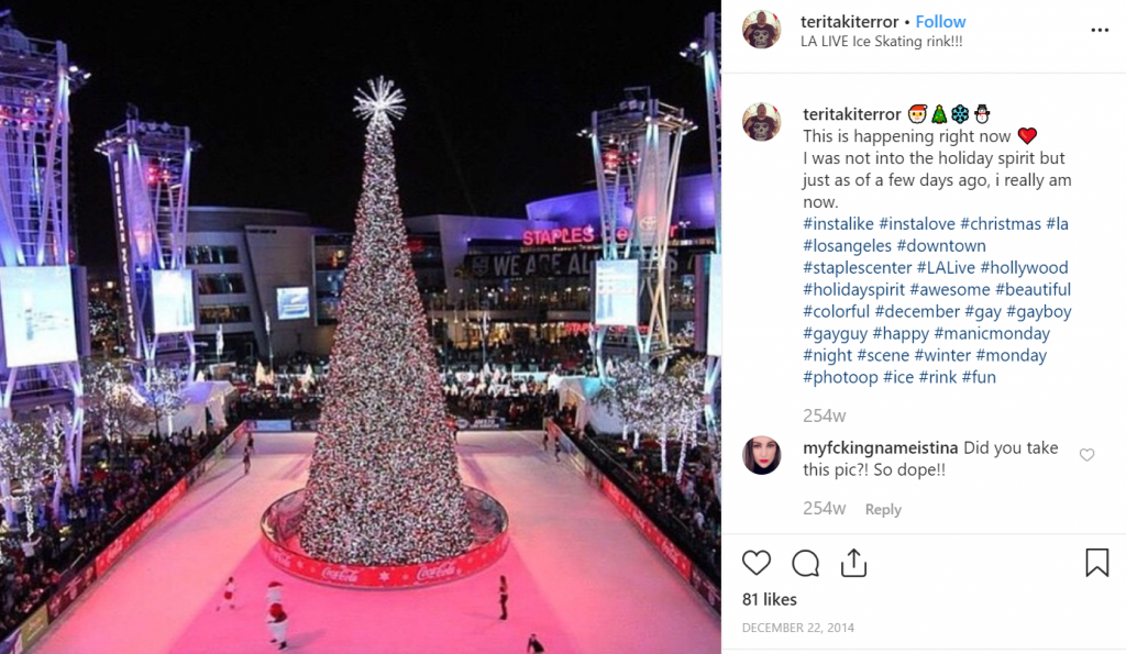 LA Live Ice Skating
