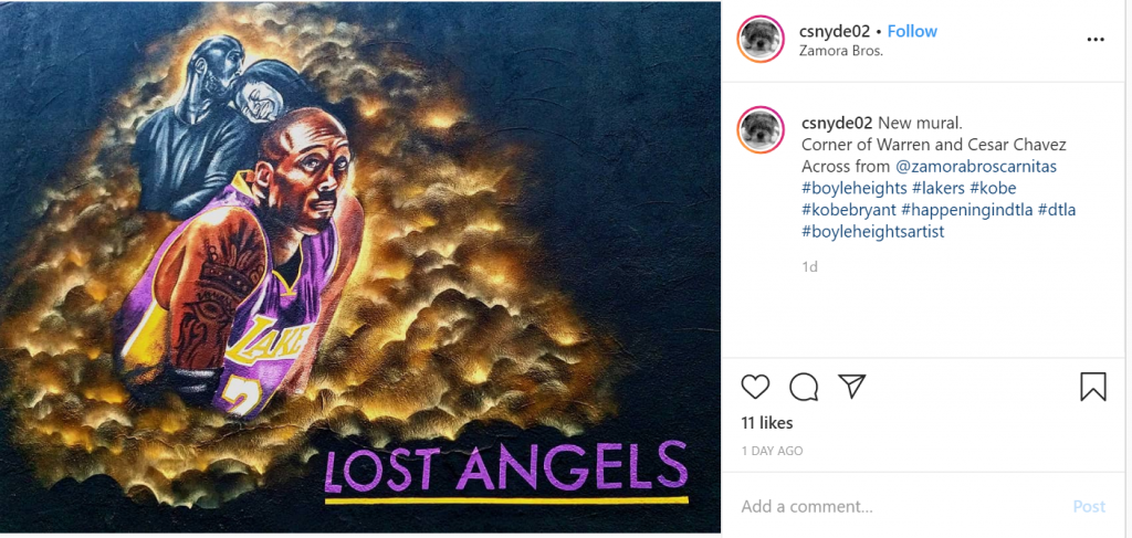 Kobe Mural Lost Angels Boyle Heights