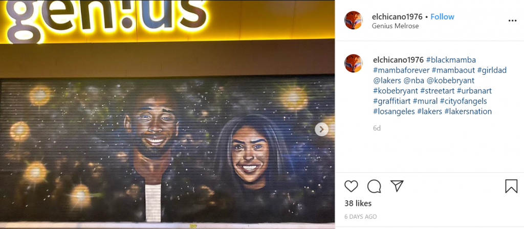 Kobe Mural Melrose-Genius