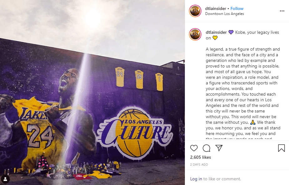 Kobe Mural Downtown LA