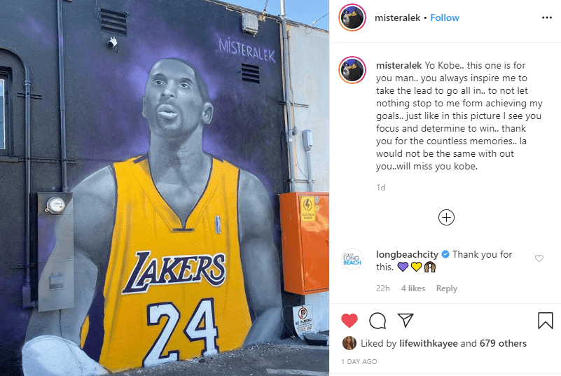 Kobe & Gianna Bryant Murals on X: The Lakers classic blue jerseys