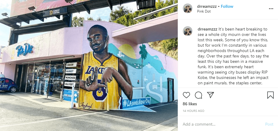 Kobe Mural West Hollywood