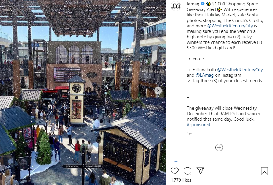 Holiday Market WestField Century City Christmas