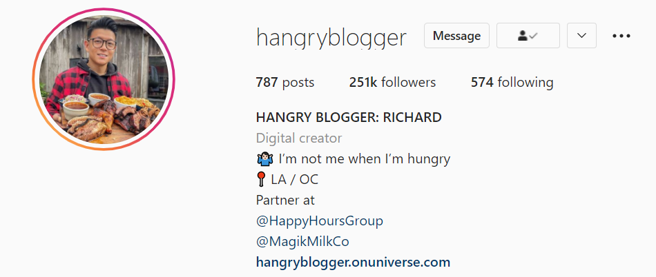 Hangry Blogger Instagram